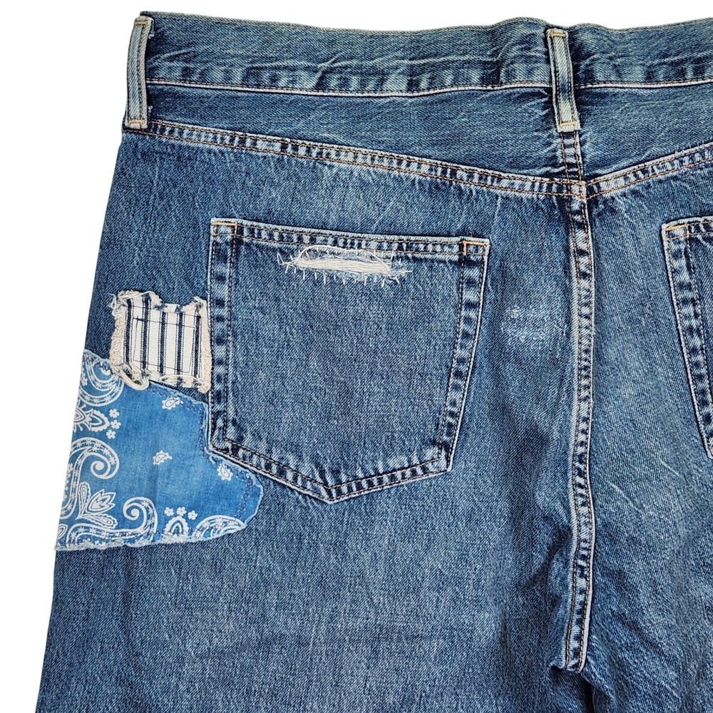 Polo Ralph Lauren Sullivan Slim Patchwork Men's Jeans 36x26 - Picture 9 of 16
